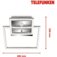 LED-Sensor-Deckenleuchte Frame chrom/alu 26x36cm