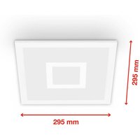 LED-Panel Centerlight weiß Remote CCT RGB 30x30cm