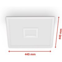 LED-Panel Centerback CCT RGB 45x45cm weiß