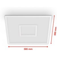 LED-Panel Centerback CCT RGB 60x60cm weiß