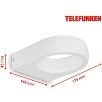 Telefunken Puka LED-Außenwandleuchte