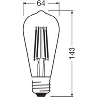 OSRAM LED Vintage 1906 Edison