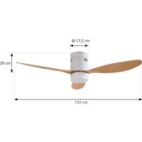 Lucande LED-Deckenventilator Kayu