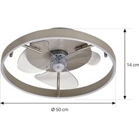 Lindby LED-Deckenventilator Momitu