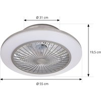 Lindby LED-Deckenventilator Mamuti