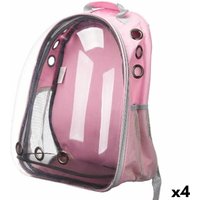 Rucksack für Haustiere Rosa Durchsichtig 43 x 26 x 33 cm