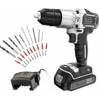 Bohrset und Zubehör Black & Decker Silver Edition bdchd18sc1a-qw 18 V 45 Nm 30 Stücke