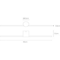 LED-Wandleuchte Mizar