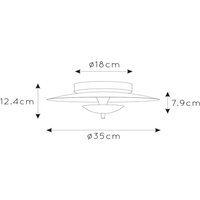 LED-Deckenleuchte Vulcan