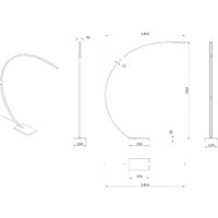 LED-Bogenleuchte Curve