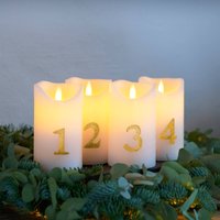 LED-Kerze Sara Advent 4er Höhe 12