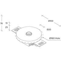 LED-Einbaustrahler Rhodia