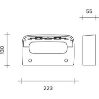 LED-Wandleuchte Aki