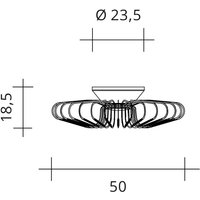 LED-Deckenleuchte Filo