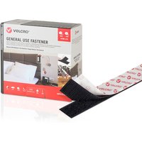 Doppelseitiges Klebeband Velcro Schwarz 50 mm x 5 m