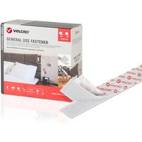 Doppelseitiges Klebeband Velcro Weiß 50 mm x 5 m