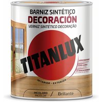 Synthetischer Lack Titanlux m10100004 Dekoration Brillant Farblos 4 L