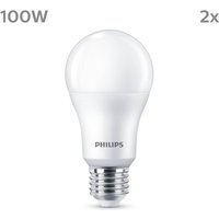 Philips LED-Lampe E27 13W 1.521lm 4.000K matt 2er