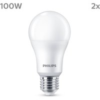 Philips LED-Lampe E27 13W 1.521lm 2.700K matt 2er