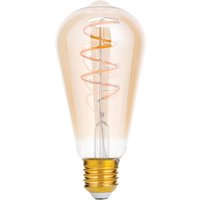 LED-Rustikalampe E27 ST64 4W amber 2.200K dimmbar