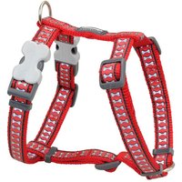 Hundegeschirr Red Dingo Knochen Reflektierend 46-76 cm Rot